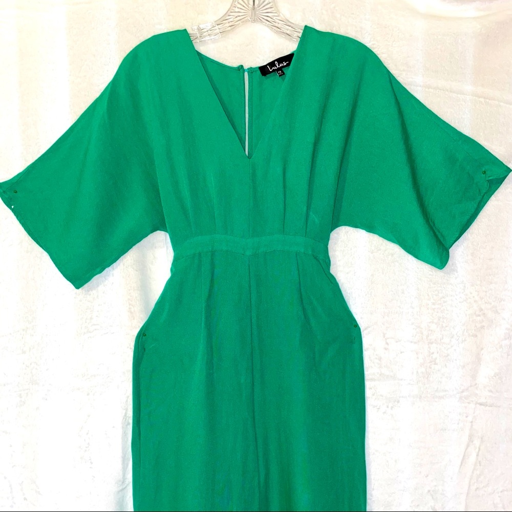 Green Lulus Wide Leg Jumpsuit
